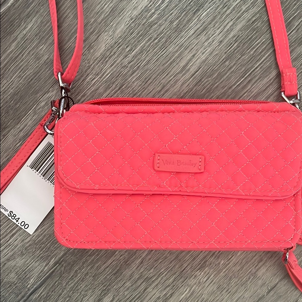 Lilly Pulitzer Pink Tote and Vera Bradley Crossbody Bag Set BOTH NEW NWT - Picture 4 of 7